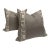 Pair of Linen Pillows With Tape Trim For Sale