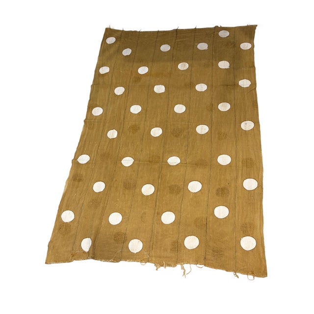 Authentic handwoven mud-cloth textile from Mali, crafted by artisans of the Bamana tribe. This striking cotton fabric...