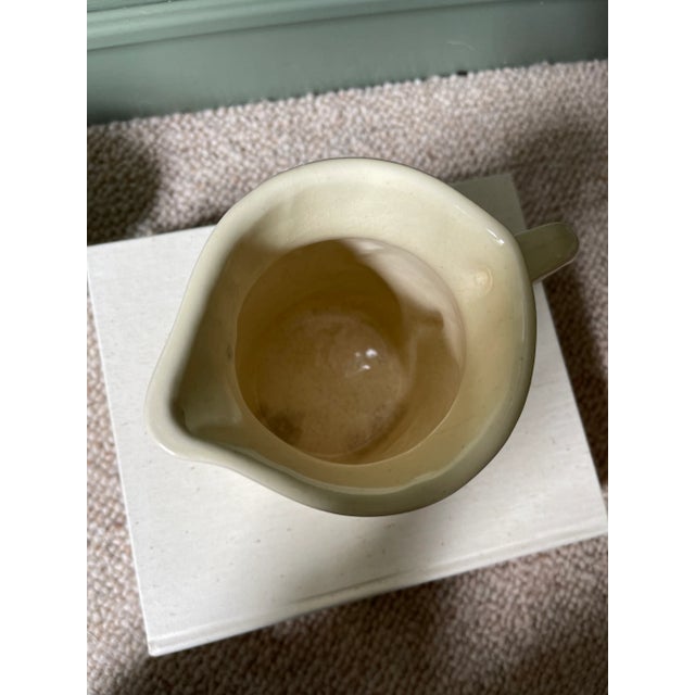 Ceramic Vintage Striped Stoneware Pitcher For Sale - Image 7 of 7