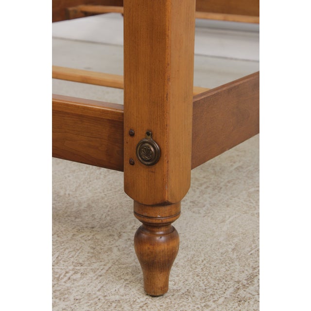 Stickley Cherry Full Size Cannonball Poster Bed For Sale - Image 10 of 15