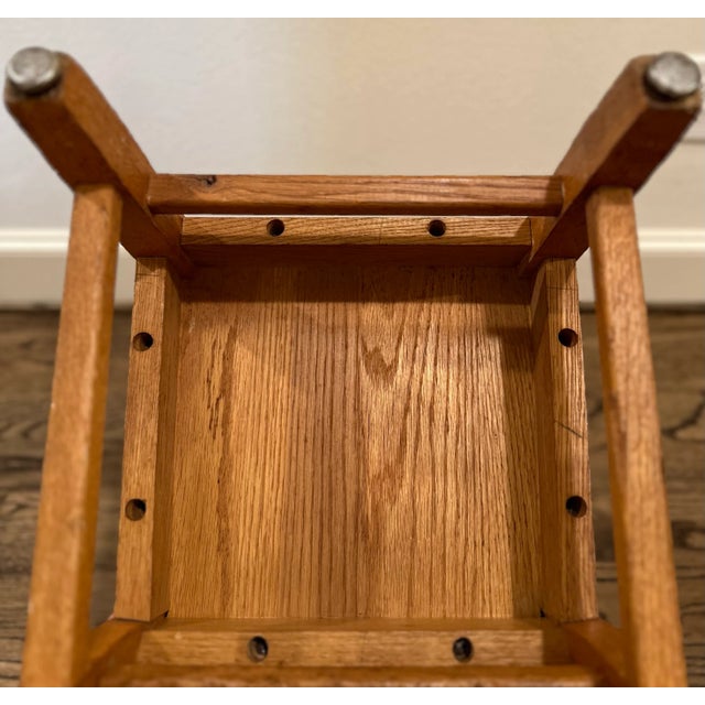 Wood Late 20th Century Child's Wood School Chair For Sale - Image 7 of 7