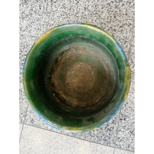 Vintage Majolica Ceramic Planters - A Pair For Sale - Image 11 of 13