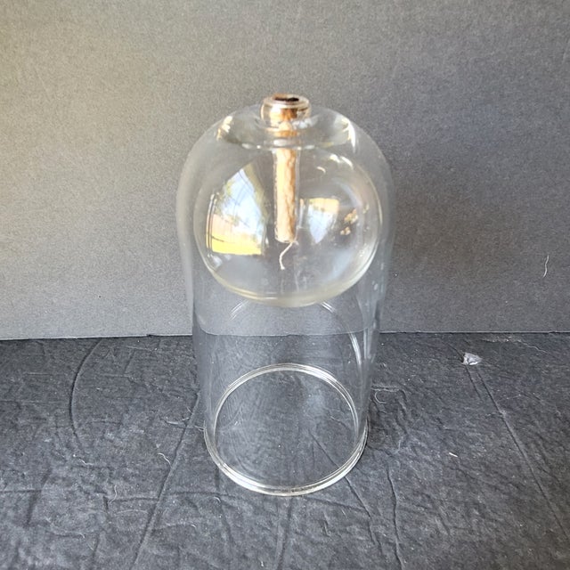 Mid 20th Century Vintage Mid-Century Modern Handblown Clear Glass Oil Lamp Wolfard Glassblowing Co - Set of 4 For Sale - Image 5 of 9