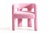 Brutal Armchair in Pink Velvet from Moanne For Sale - Image 4 of 4
