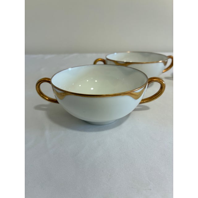 Antique Haviland & Co. Limoges Double Handle Bouillon Cups, Set of 4 For Sale In Oklahoma City - Image 6 of 12