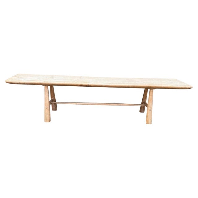 Andrianna Shamaris Impressive Milky Toned Long Console or Dining Table For Sale - Image 15 of 18