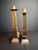 A striking pair of Mid-Century Modern / Brutalist Israeli Shabbat candlestick holders handcrafted by Eilon Mosaics in...