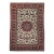 Vintage Persian Isfahan Rug, Hand-Knotted Wool, Floral Pattern, Ivory & Red, 7x11 For Sale