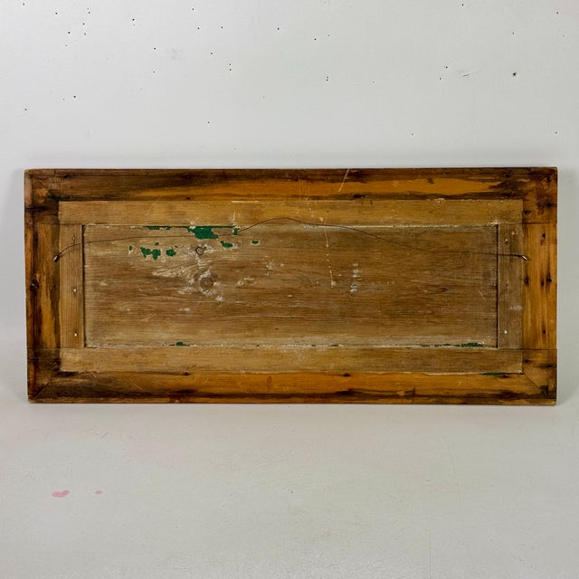 Paper Vintage Hand Painted "Candy" Framed Sign, Red & Gold on Paper For Sale - Image 7 of 7