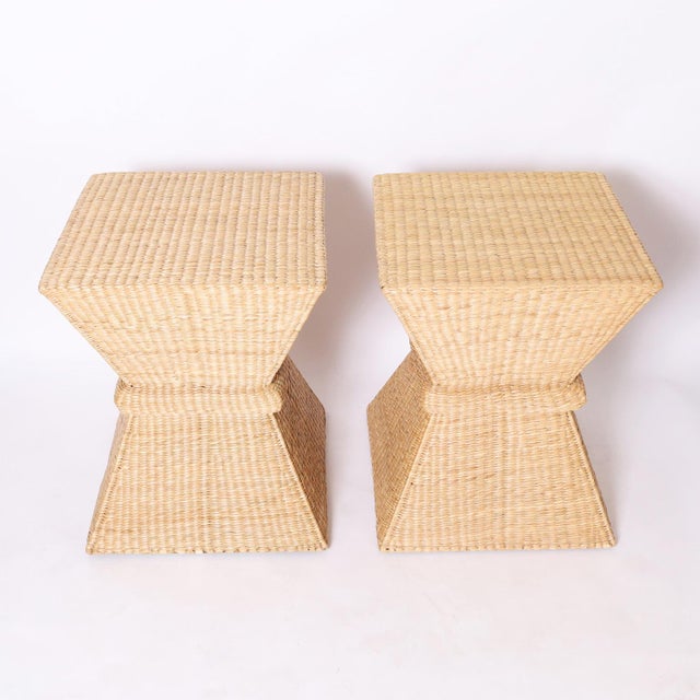 Mid-Century Modern Pair of Mid Century Style Sheaf of Wheat Stands For Sale - Image 3 of 9