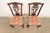 Late 20th Century Ethan Allen Chippendale Carved Mahogany Side Chairs or Dining Chairs, Pair For Sale - Image 5 of 13