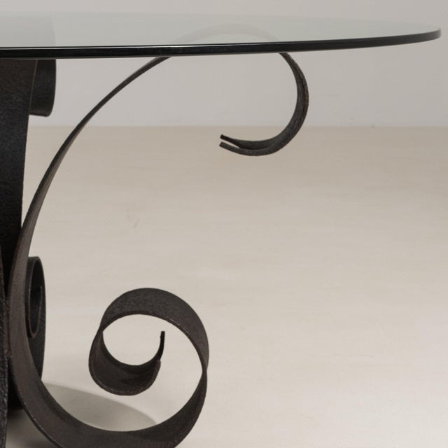 19th Century France Black Iron Coffee Table For Sale In Greensboro - Image 6 of 11