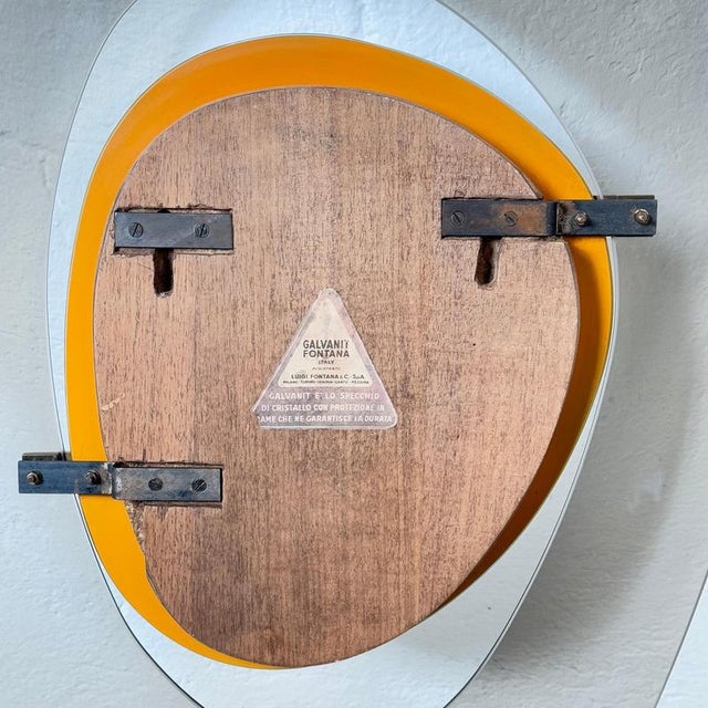 Wood Asymmetrical Fumè Mirror attributed to Max Ingrand for Fontana Arte, Italy, 1958 For Sale - Image 7 of 15