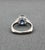 Metal 3.50 Ct Gia Certified Sapphire & Diamond Ring, Size 6.5 For Sale - Image 7 of 11