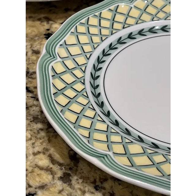 1980s 1980s Villeroy & Boch MCM French Garden Orange Salad Plates -Set of 3 For Sale - Image 5 of 6