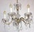 Antique Brass Lead Crystal Palme and Walter Chandelier from Palwa, 1950s, in Very Good conditions. Designed 1950 to 1959...