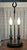 Neoclassical Vintage Empire-Style Double Candlestick Bouillotte Lamp With Walnut Base For Sale - Image 3 of 6