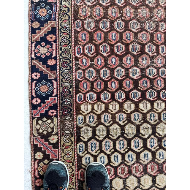 Persian Antique Runner with Artistic Paisley Motifs Rug 3 x 10.8 For Sale - Image 3 of 10