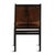 Rustic Modern Chestnut Hide Dining Chair For Sale - Image 4 of 6