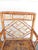 Pair of Chinese Chinoiserie Style Burnt Bamboo Armchairs For Sale In San Francisco - Image 6 of 17