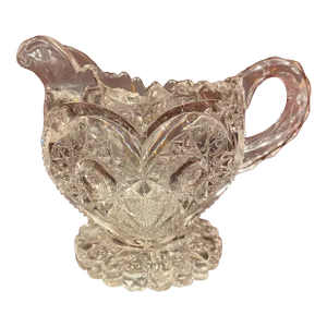 Stunning! American Brilliant Period (Abp) 1800’s-Early 1900’s Rare Cut Glass Antique Creamer / Multi Purpose Piece. With Sparkling, Intricate Details