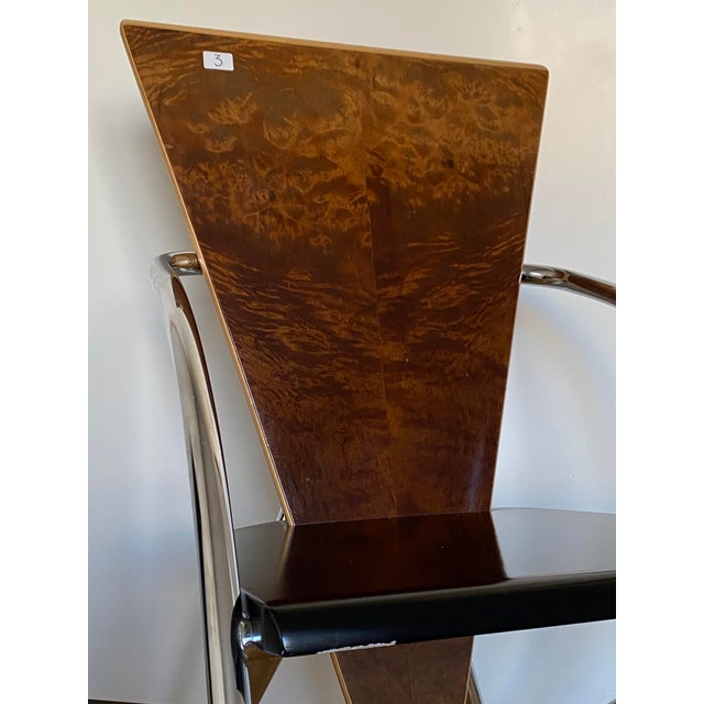 Sculptural Dining Chairs by Klaus Wettergren for Q-Production, Denmark, 1980s, Set of 4 For Sale - Image 11 of 15