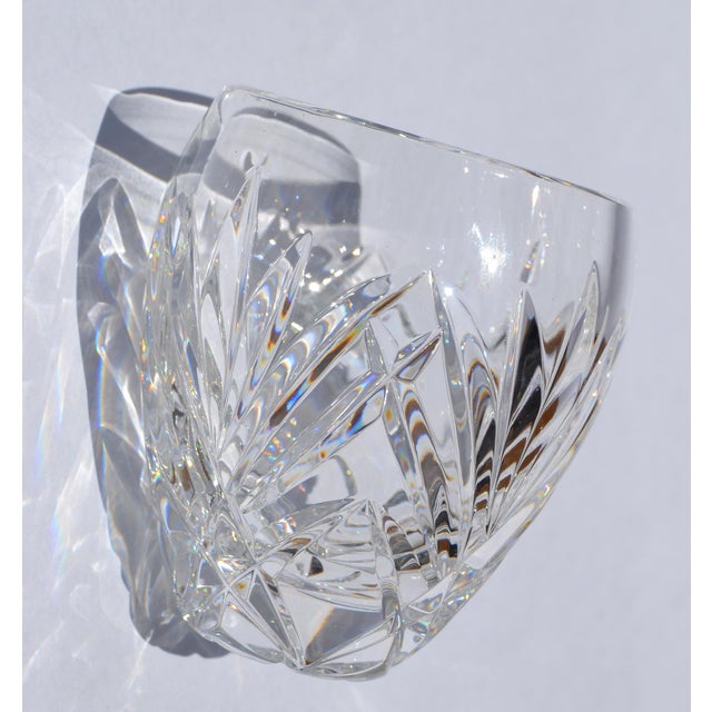 1960s Waterford Crystal Votive Candle Holder Intricate Brilliant Cut-Glass Star Base For Sale - Image 9 of 12