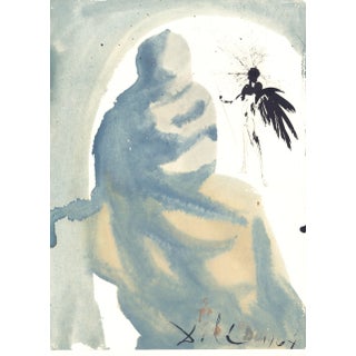 1968 Salvador Dalí Biblia Sacra Lithograph "Seduxisti Me, Domine" Lord, You Have Deceived Me For Sale