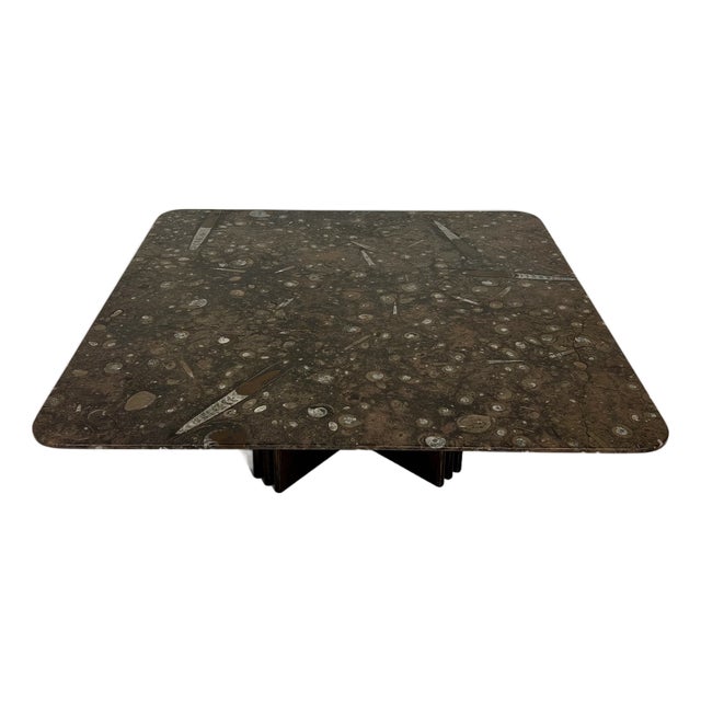 Fossil Stone Coffee Table from Heinz Lilienthal, 1980s For Sale