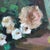 1960s Vintage Oil on Canvas Floral Still Life Painting of Garden Roses C1960 For Sale - Image 5 of 14