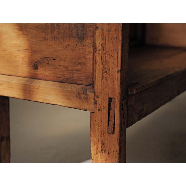 Folk Art Mountain Bench in Wood, Spain, 19th Century For Sale - Image 11 of 18