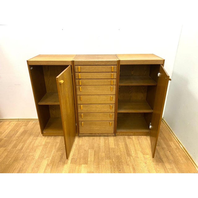 Vintage Cabinets with Drawers, Czech, 1980s For Sale - Image 4 of 15