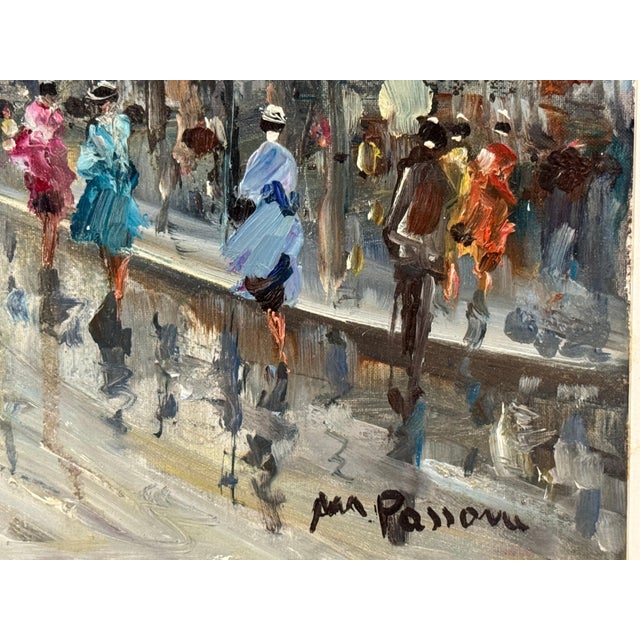 Late 20th Century Paris Palais Garnier (Opera House) with Figures 20th Century Post-Impressionism 1975 Circa For Sale - Image 5 of 18