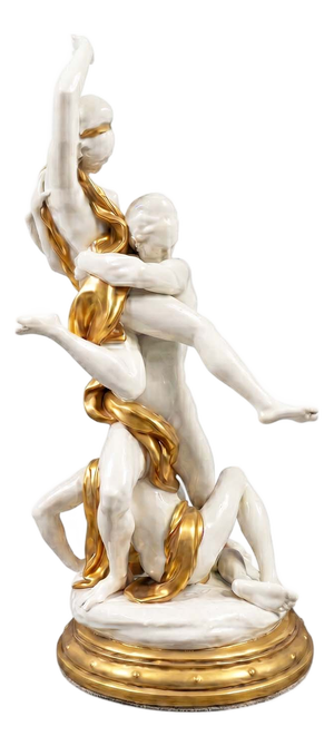 Giuseppe Cappè, Nude The Rape of Proserpina, 1963, Porcelain