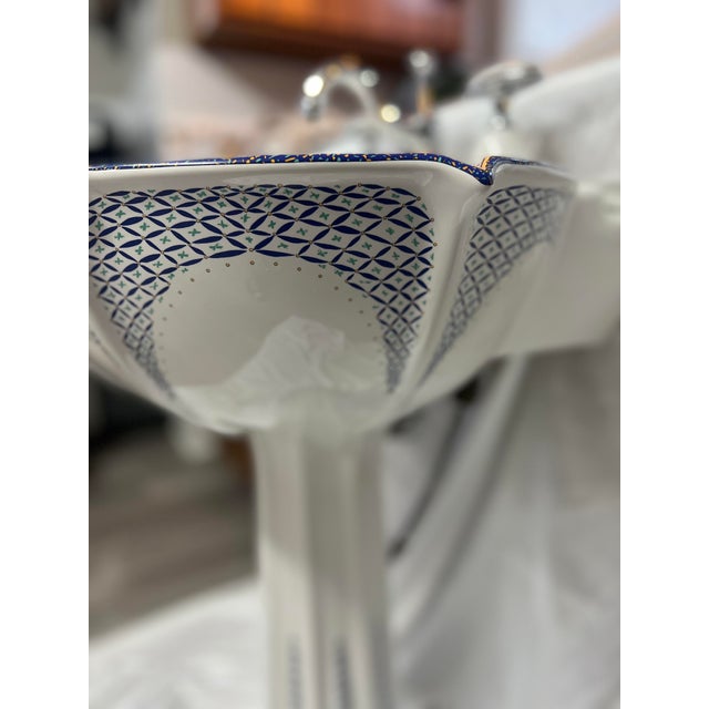 Kohler Artist Editions Russian Teacup Design Anatole Pedestal Sink With