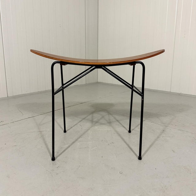 Black Tibro Stool from Ulferts Möbler, Sweden, 1950s For Sale - Image 8 of 13