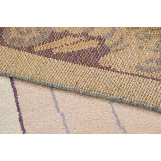 Textile Vintage French Art Deco Style Runner With Fan Motif by Rug & Kilim, 1950-1959 For Sale - Image 7 of 9