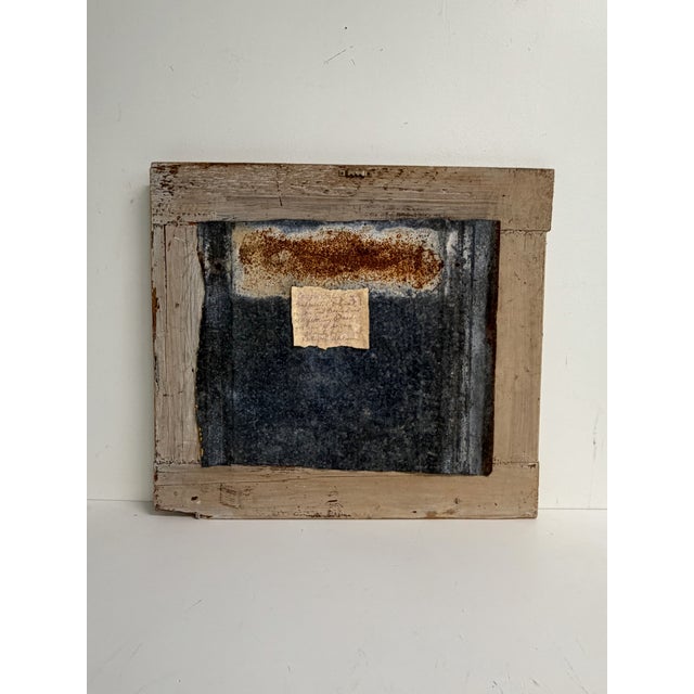 Nancy G. Watson Folk Art Cow Painting – Signed Original on Tin in Wood Frame For Sale - Image 10 of 12