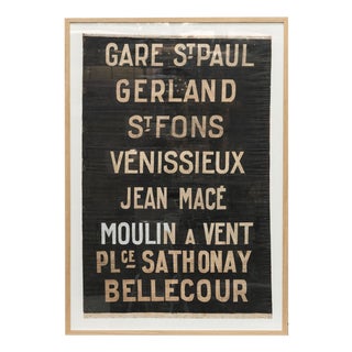 Vintage Lyon Tramway Poster, 1930s For Sale