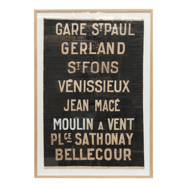 Vintage Lyon Tramway Poster, 1930s For Sale