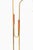 Scandinavian Modern Floor Lamp in Brass, 1950s For Sale - Image 3 of 9