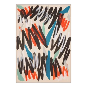 2023, Abstract Expressionist Painting, "Thinking About Cy", by Romina Milano