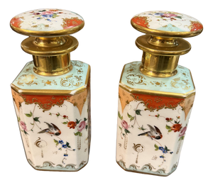 Perfume Bottles in Porcelain, Set of 2