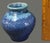 Mid-Century Modern Vintage Mid Century Modern Art Pottery Blue Glazed Vase For Sale - Image 3 of 7
