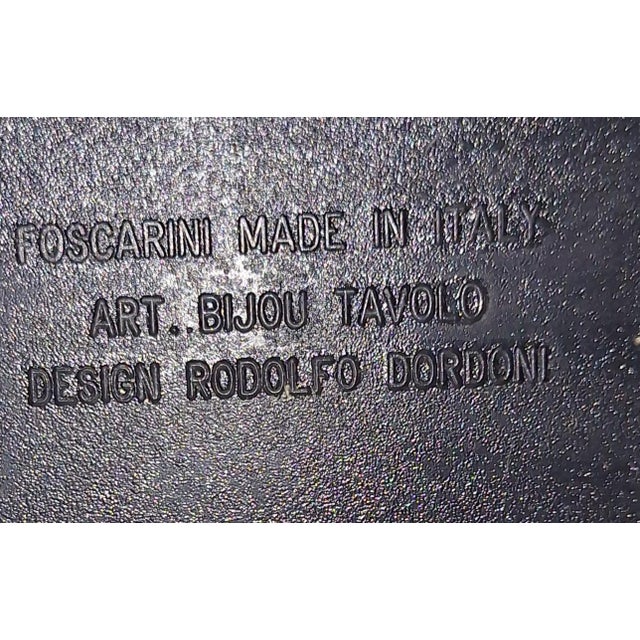 Metal Vintage Bijou Tavolo Table Lamp by Rudolfo Dordoni for Foscarini with Red Fabric Shade from Lamplove, 1990s For Sale - Image 7 of 9