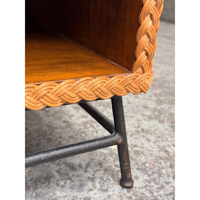 Peter Dunham for Hollywood at Home Wicker Nightstand For Sale - Image 12 of 12