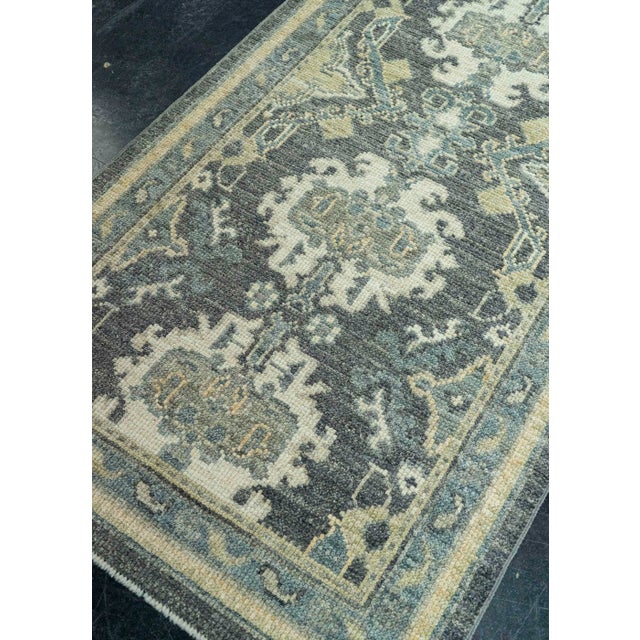 Textile Turkish Oushak Rug 2'10" x 8'8" #20260 For Sale - Image 7 of 8