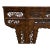 Vintage Chinese Brown Wood Open Flower RuYi Carving Apron Altar Console Table For Sale In San Francisco - Image 6 of 10