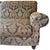 Textile English Roll Arm Damask Sofa For Sale - Image 7 of 7