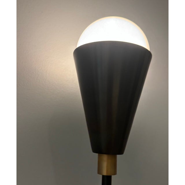 Metal Apparatus Studio Blackened Brass Triad 2 Wall Sconces - a Pair For Sale - Image 7 of 16